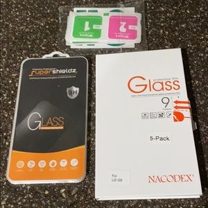 Glass Screen Protectors 5 pk